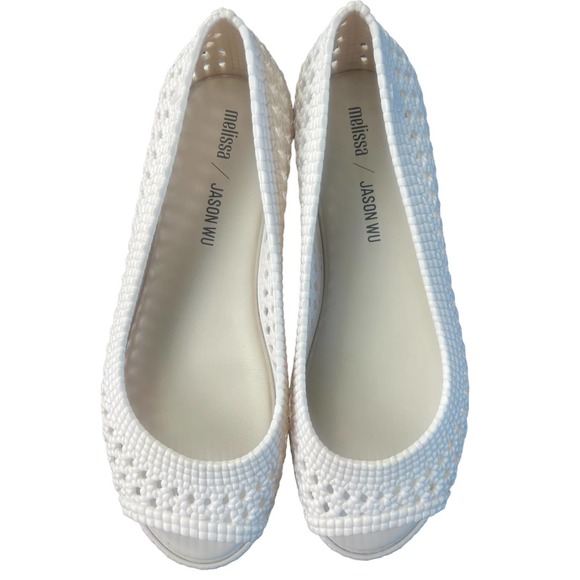 Melissa Camilla + Jason Wu woven open toe flats size 7 - Picture 2 of 11